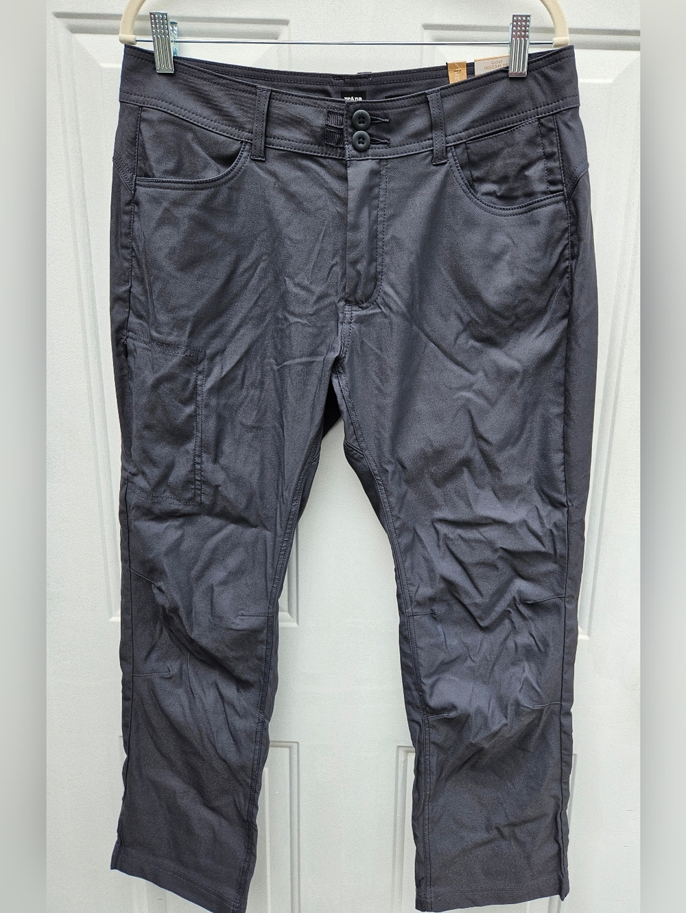 Prana Halle Straight Pant II Women's Size 12 Cargo Utility Outdoor Gray